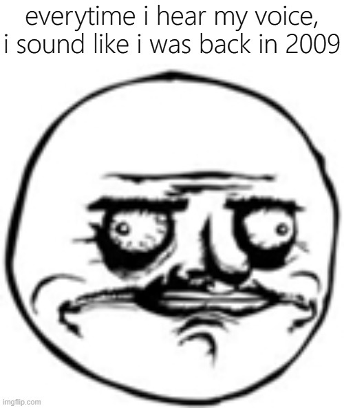 A black-and-white drawing of the 'y u no' face meme, featuring a round head with wide, bulging eyes, a small nose, and a…