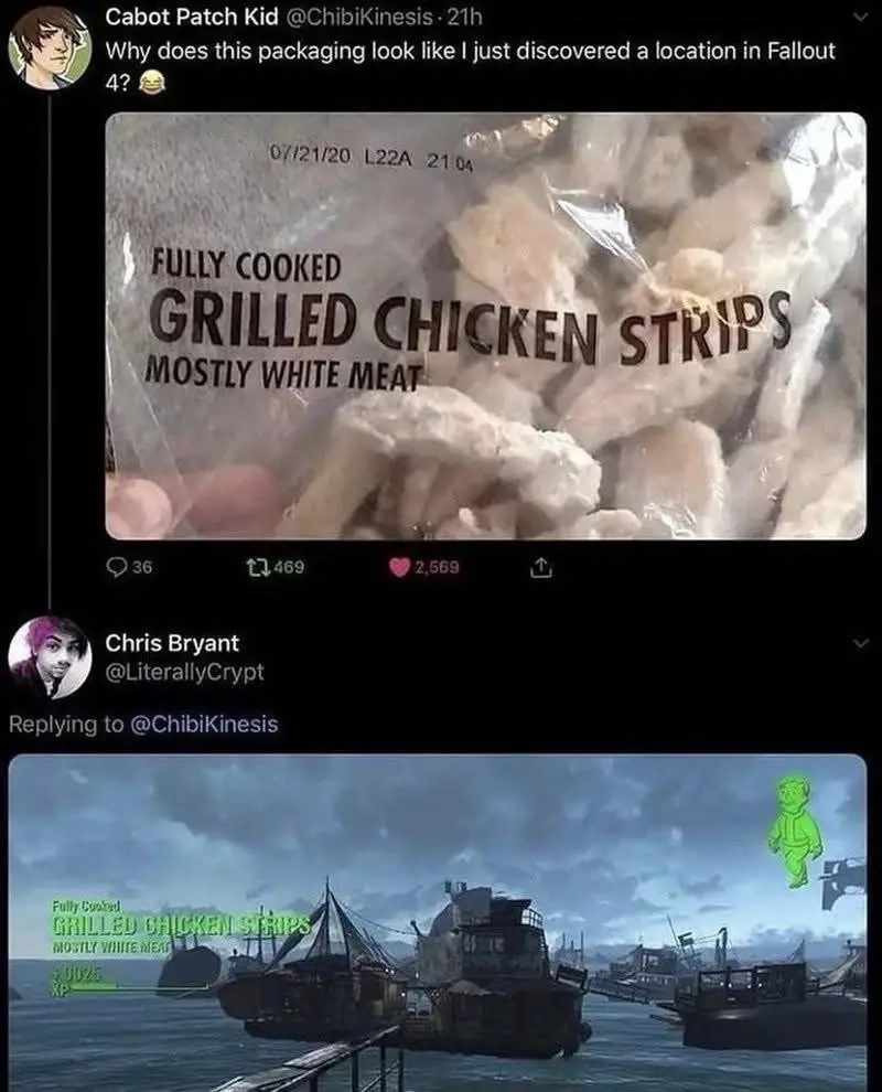 A close-up photo of a plastic package of grilled chicken strips with the text 'Fully Cooked GRILLED CHICKEN STRIPS MOSTLY…