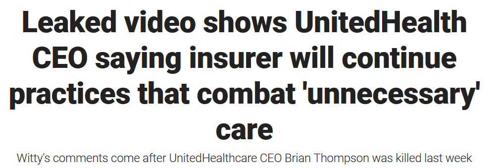 The image displays bold black text on a white background, mimicking a news headline. The main text reads: 'Leaked video…