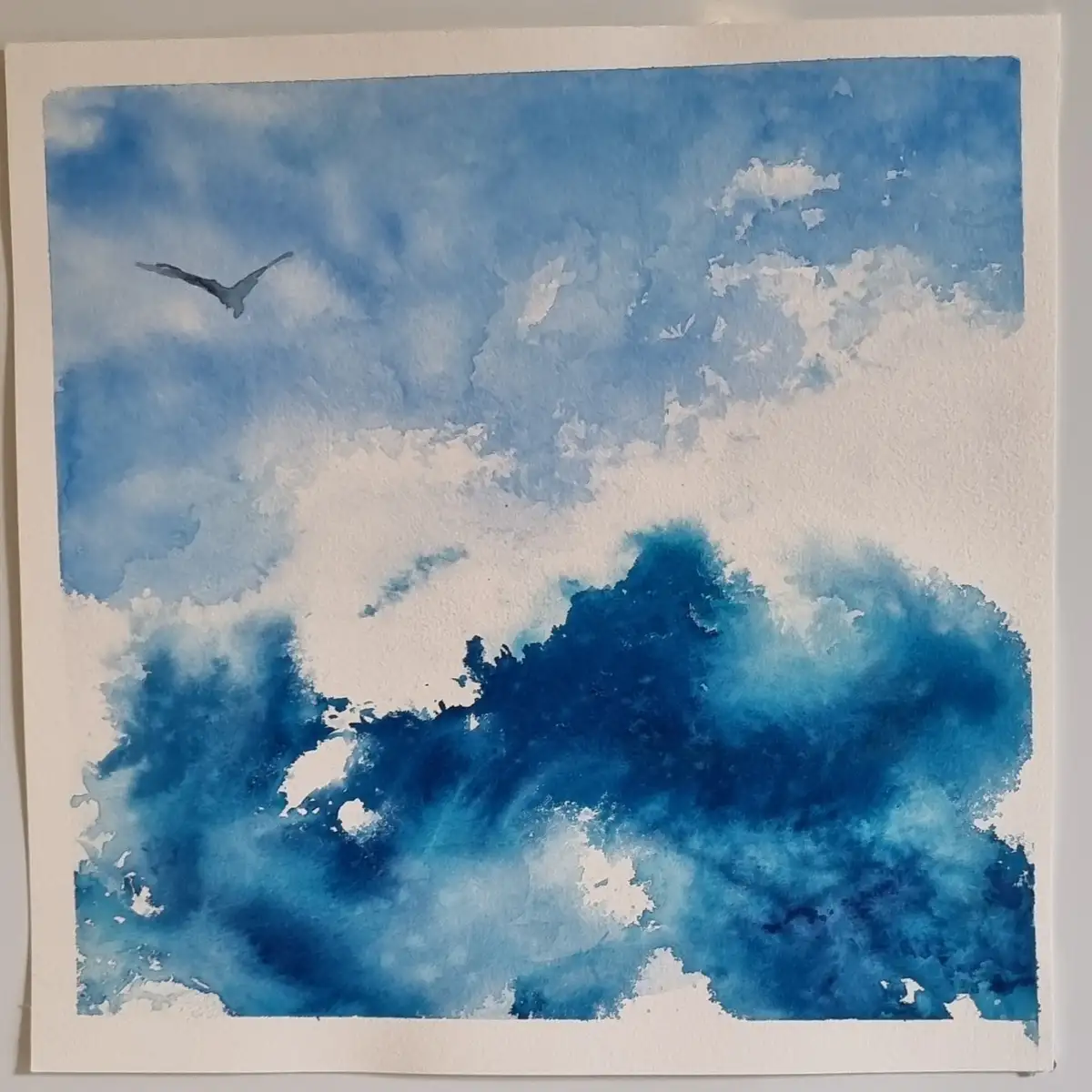 Capturing the Ocean Wave: A Beautiful Watercolour