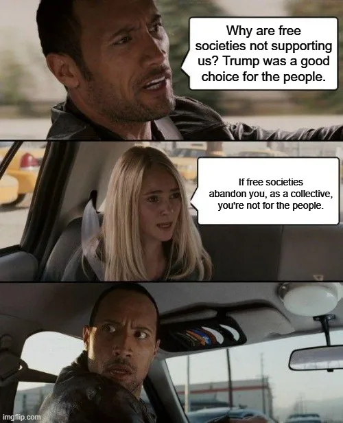 A three-panel meme using scenes from the movie 'The Fast and the Furious' featuring Dwayne 'The Rock' Johnson and a blonde…