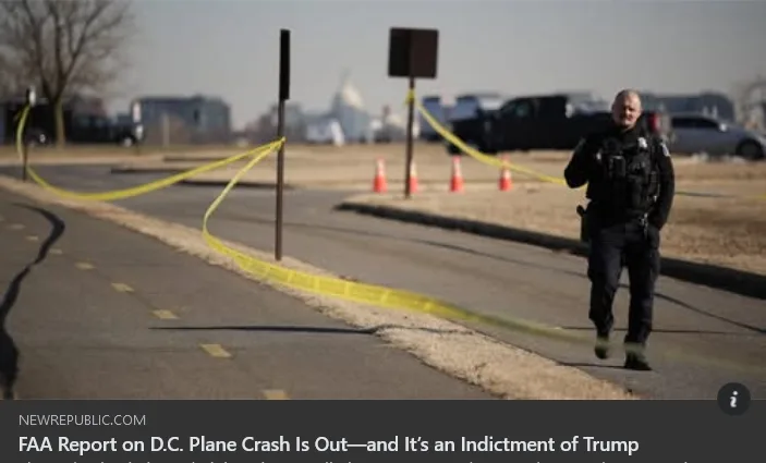 A police officer walks toward the camera through a yellow crime scene tape on a road, with orange cones and a distant…