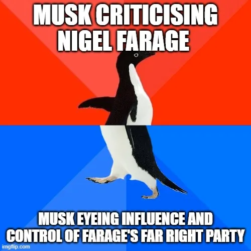 Musk might be thinking about supporting Reform UK