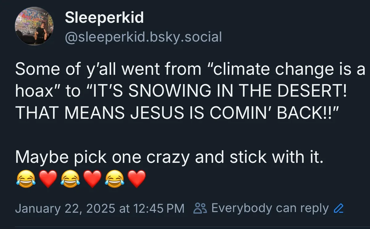 A screenshot of a social media post by 'Sleeperkid' on a dark background. The post features white text that reads: 'Some of…
