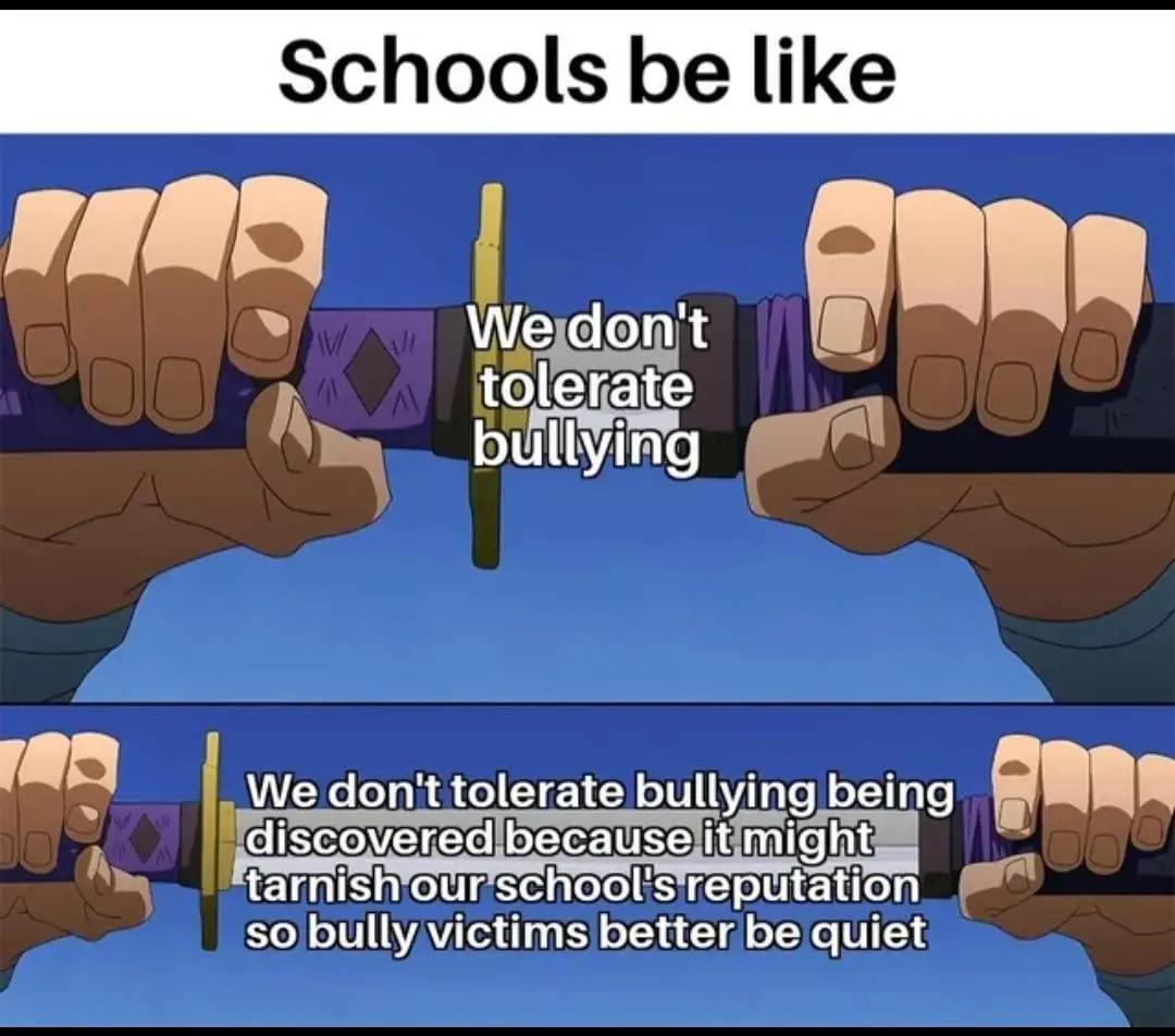 The image shows two hands gripping the hilt of a sword, with the blade pointing downward. The top panel has text saying 'We…