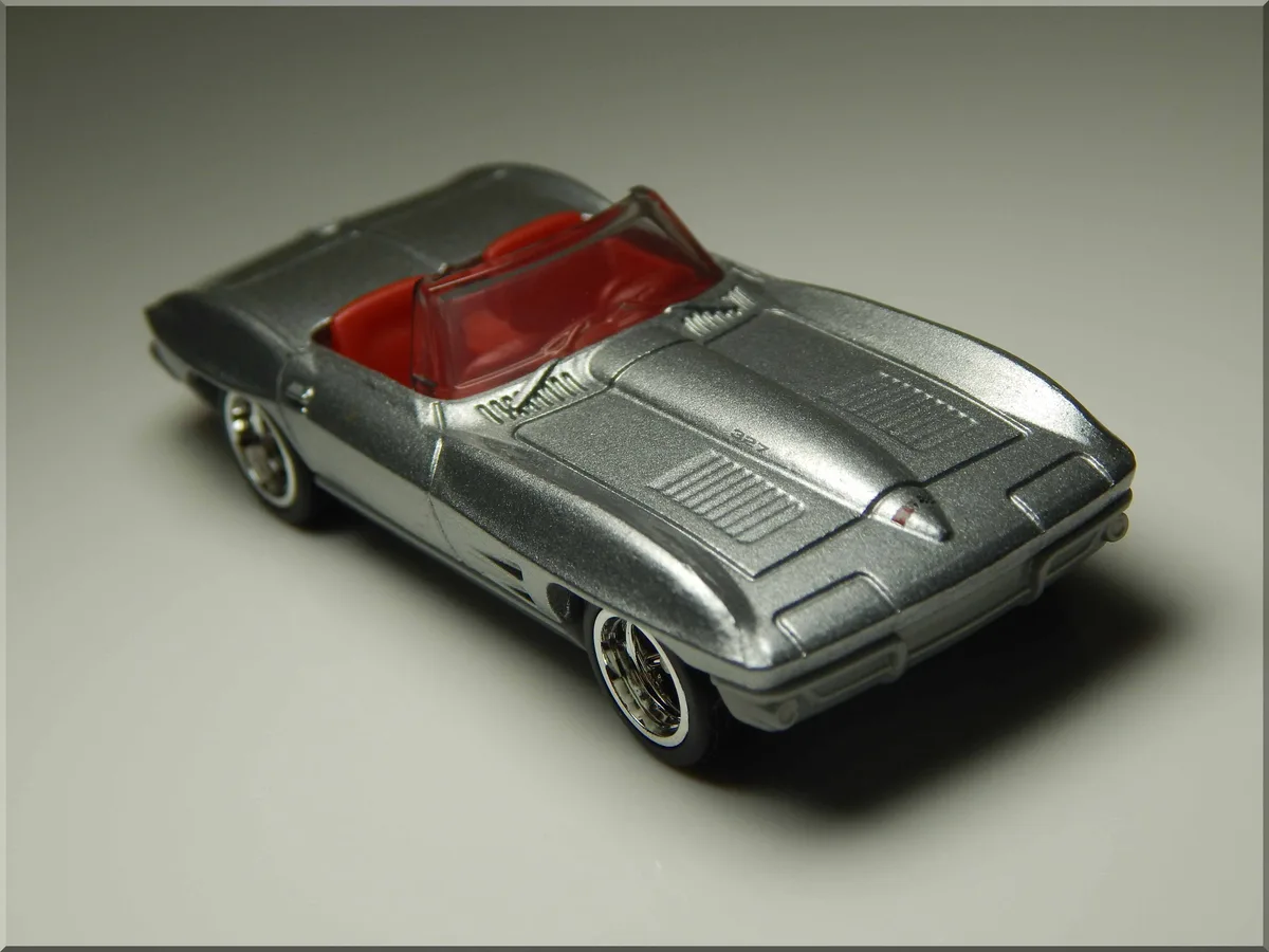 Check out this Matchbox 63 Corvette with a slick wheel swap!