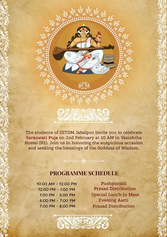 Celebrating Saraswati Puja