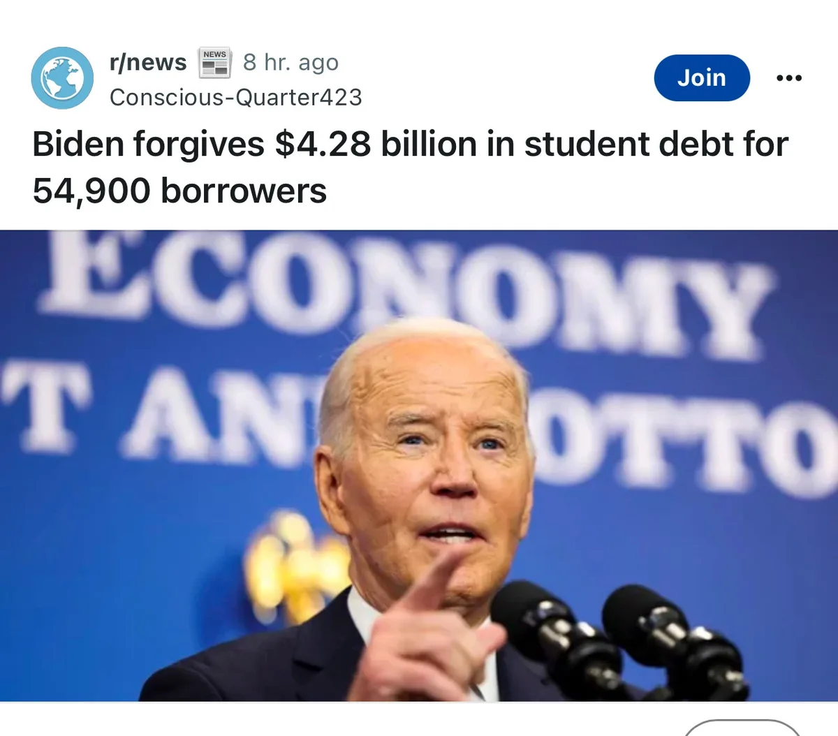 Biden's decision to forgive $4.28 billion in student debt!
