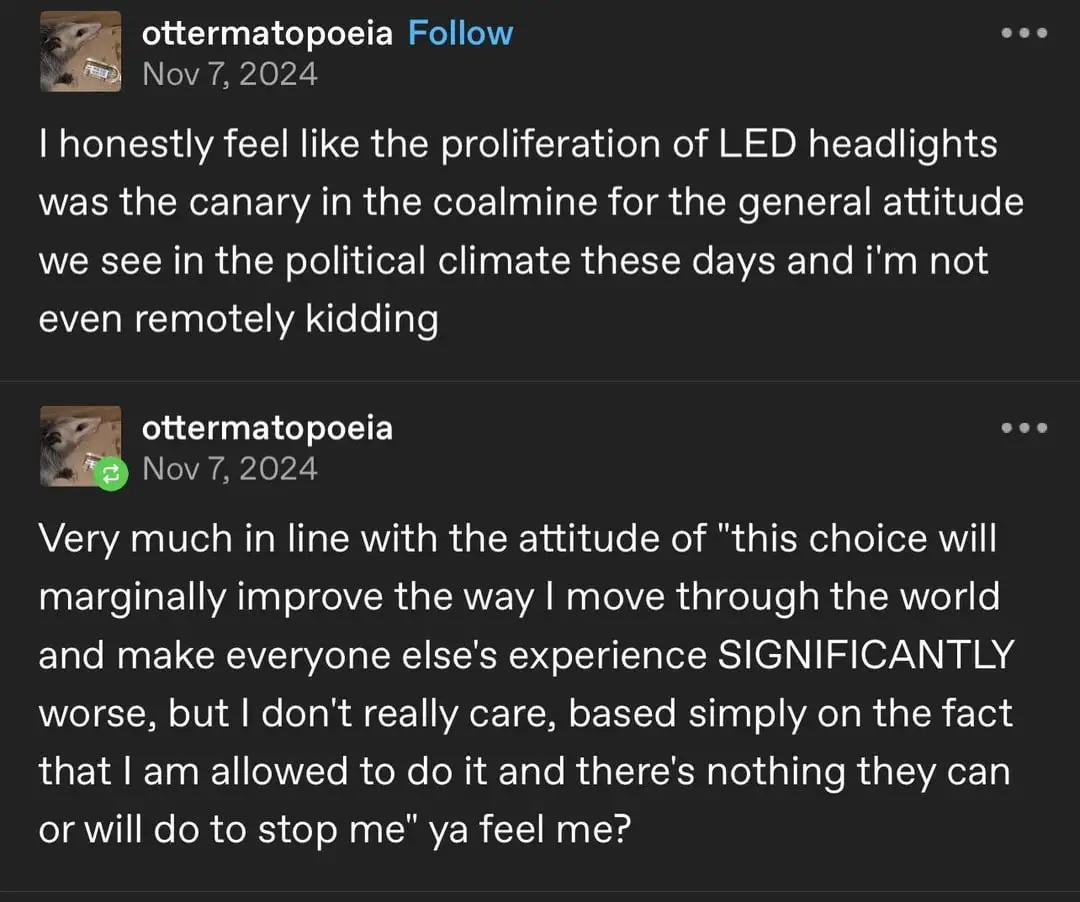 Blindingly Bright Headlights: A Nighttime Dilemma