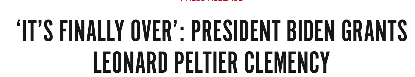 The image displays a white background with bold black text mimicking a press release headline. At the top in red, it reads…