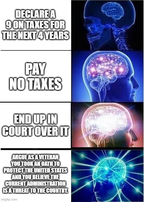 A four-panel meme showing a human head with a brain that progressively lights up more intensely. Each panel has text…