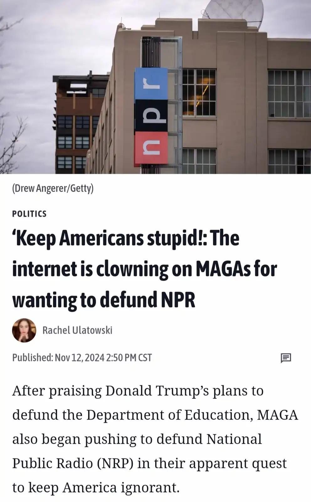 I totally saw this coming from a mile away.