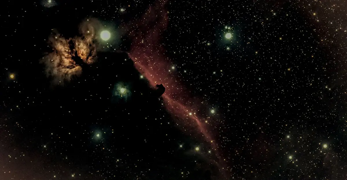 A cosmic space photo featuring stars, nebulae, and a dark silhouette of a cat against a starry background. The overlaid text…