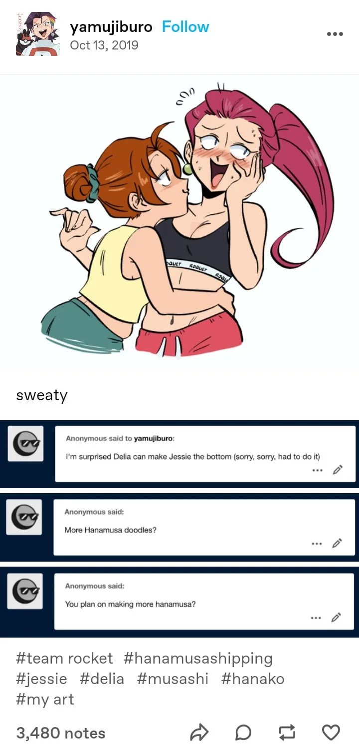 An anime-style illustration shows a brown-haired girl in a yellow top kissing the cheek of a pink-haired girl in a black…