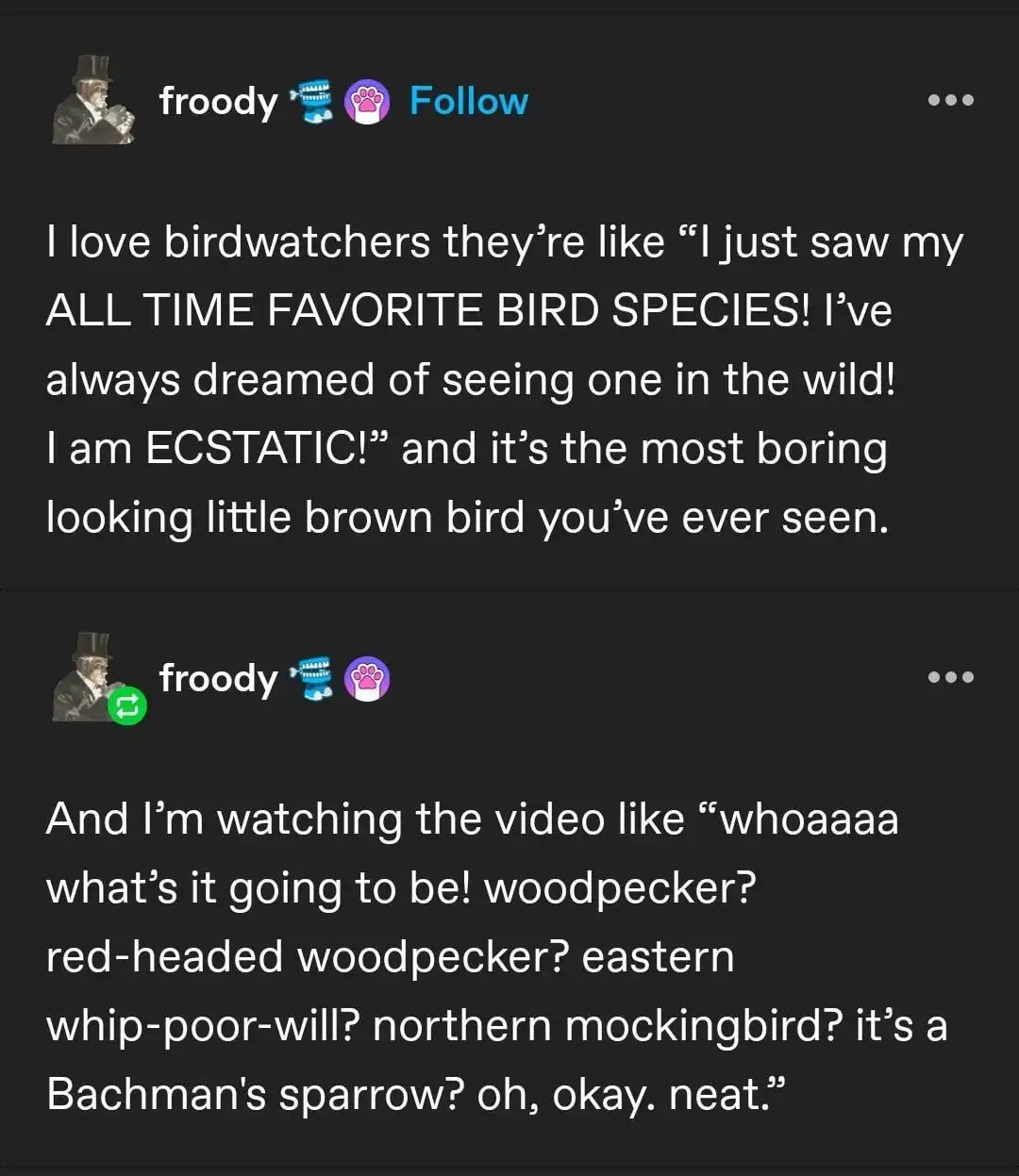 My All-Time Favorite Bird!