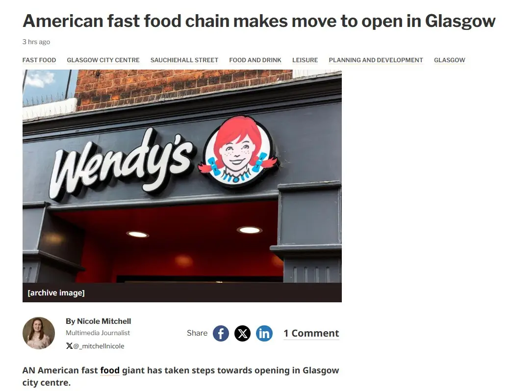 Excuse me, but this is a Wendy's!