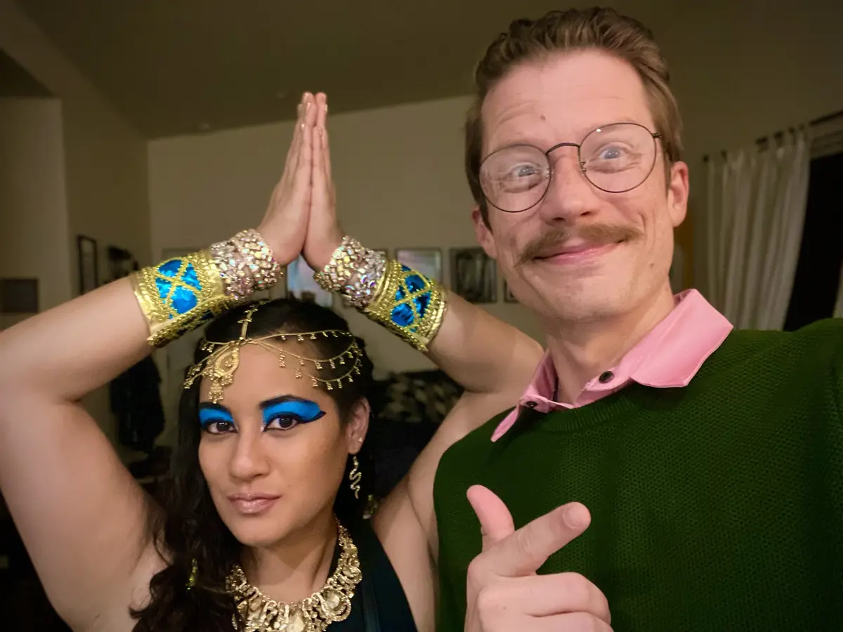 Halloween fun with Flanders and Cleopatra!