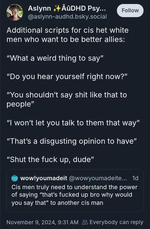 It doesn't take much effort: speak up when you hear it!