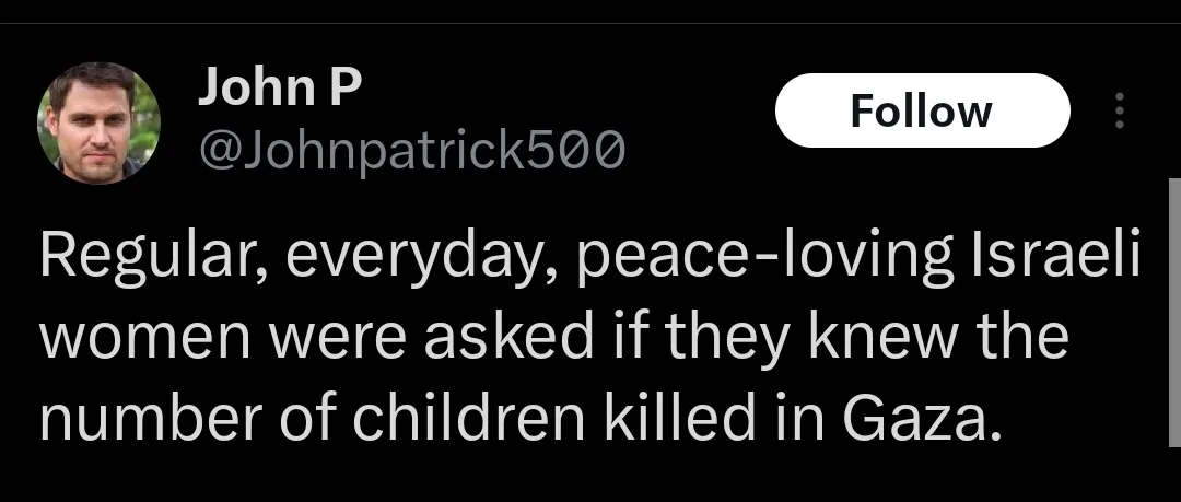 A screenshot of a tweet by John P (@Johnpatrick500) with a black background and white text. The tweet reads: 'Regular…