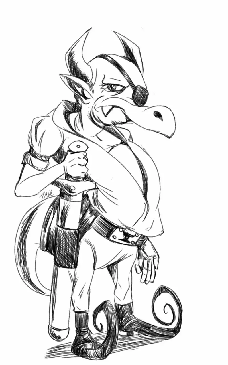 Daily Sketch: Meet the Dread Pirate Clarence