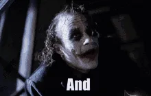 A six-panel meme featuring the character Joker from The Dark Knight, shown in a dark, dimly lit setting. In each panel, he…