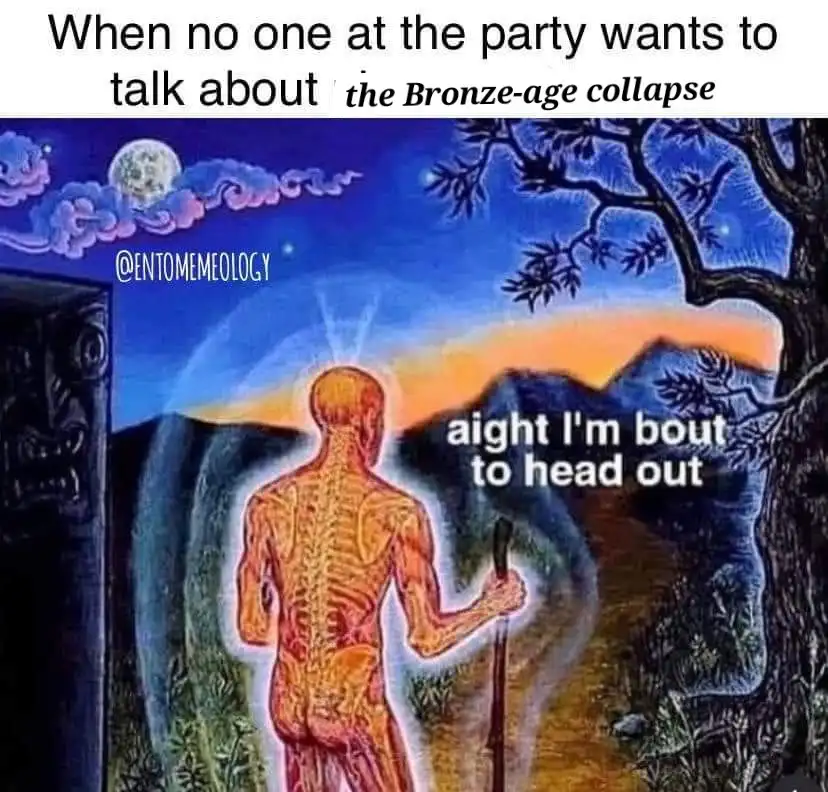 An illustration shows a glowing, anatomically detailed human figure from behind, walking away from a doorway into a twilight…