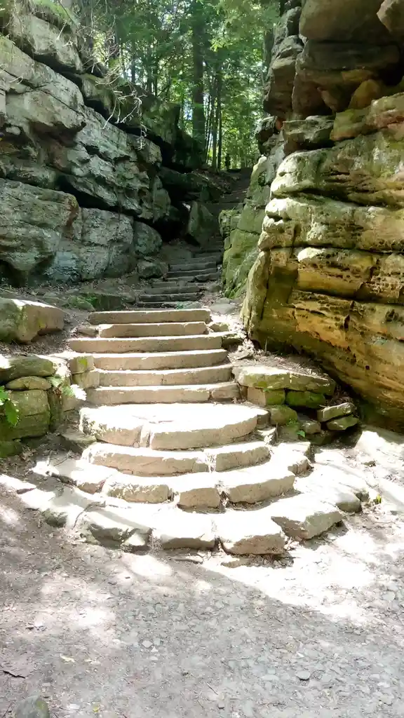 Exploring the Stairway Through the Ledges