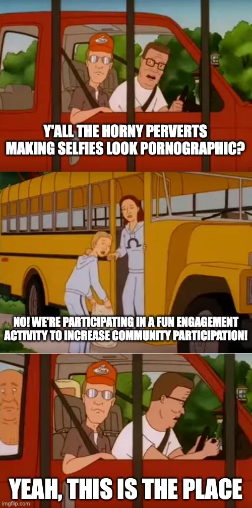 The meme is a three-panel comic strip featuring characters from the animated show 'King of the Hill.' The top panel shows…