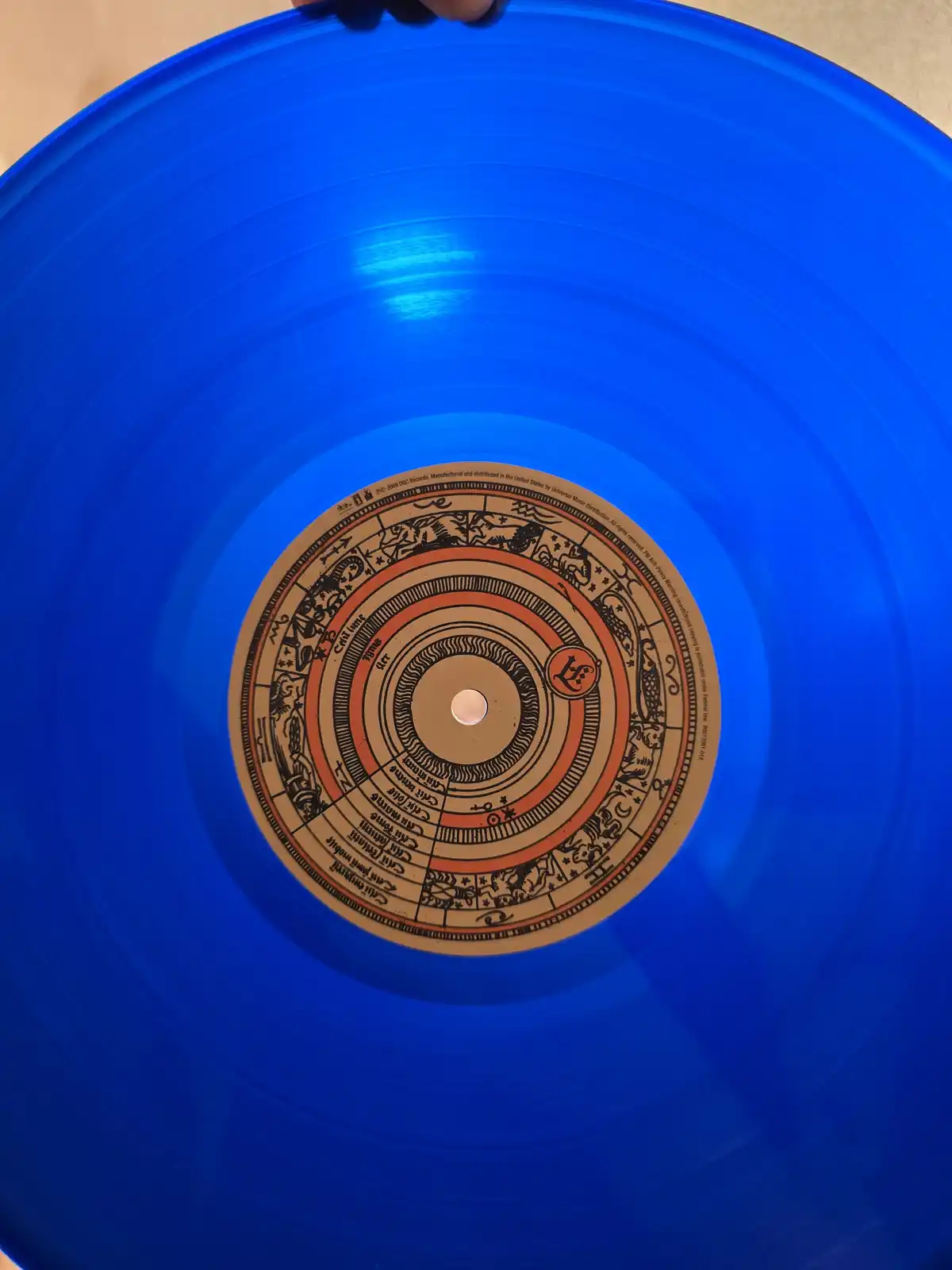 Daisy Blue Vinyl Illuminated by Lightning