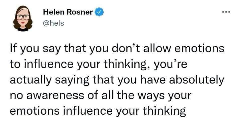A screenshot of a tweet by verified user Helen Rosner (@hels) displaying her profile picture and the text: 'If you say that…