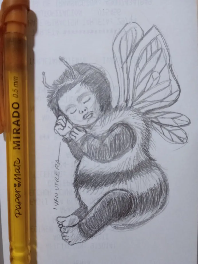 Just a Bee Being a Bee