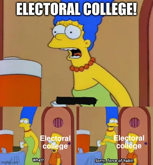 He won the election by a staggering five million votes