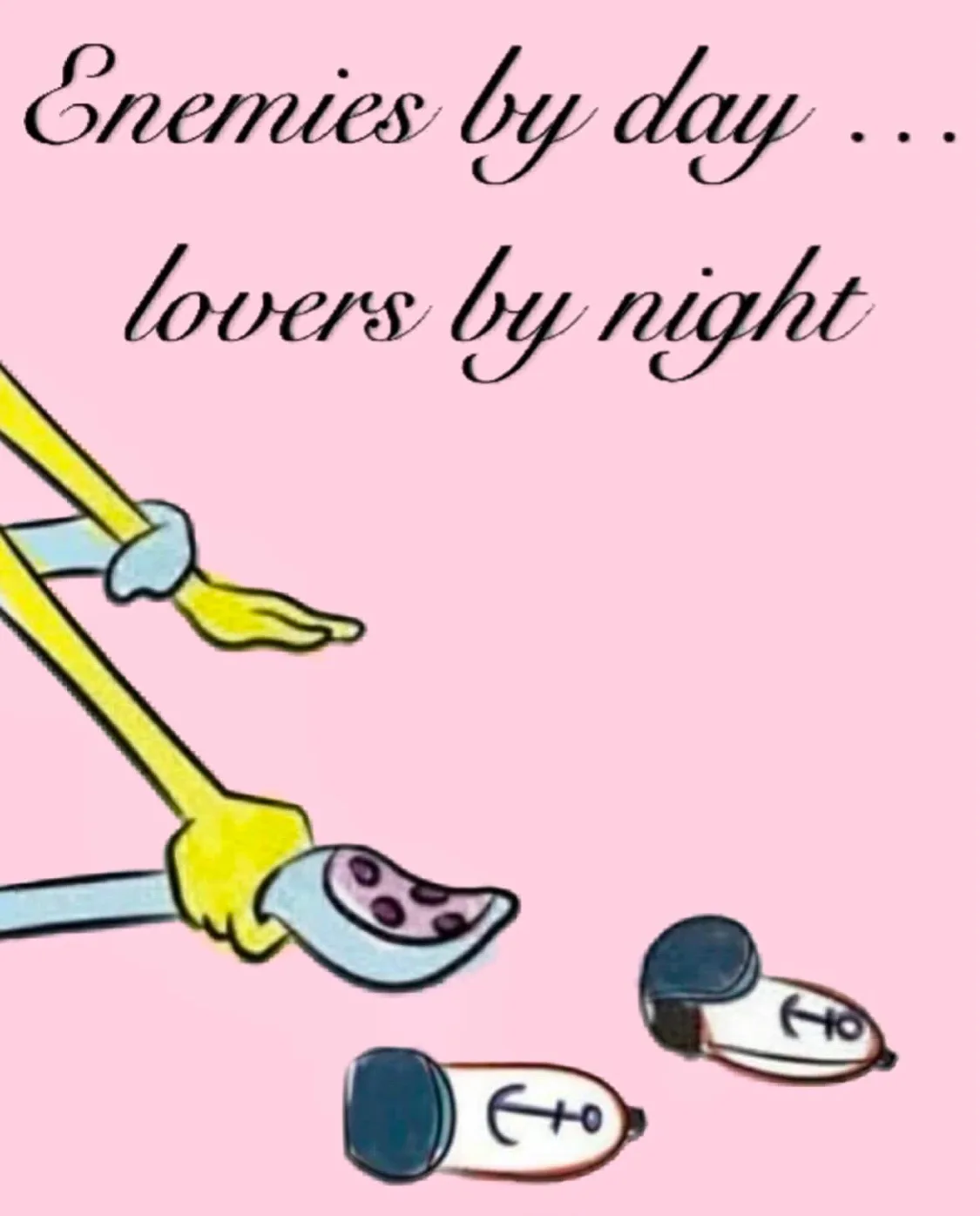 A cartoon image shows a yellow-handled spoon holding a dollop of purple food, positioned above two small, white…