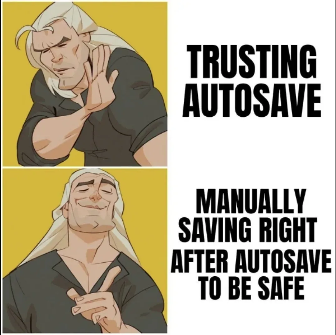 The image shows two panels of Geralt of Rivia from The Witcher. In the top panel, he looks skeptical and holds up his hand…