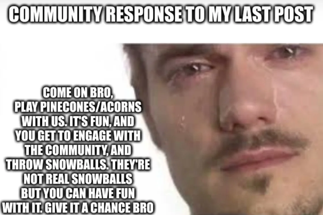 A close-up image of a man with a tear rolling down his cheek, conveying sadness or disappointment. Overlaid text reads…