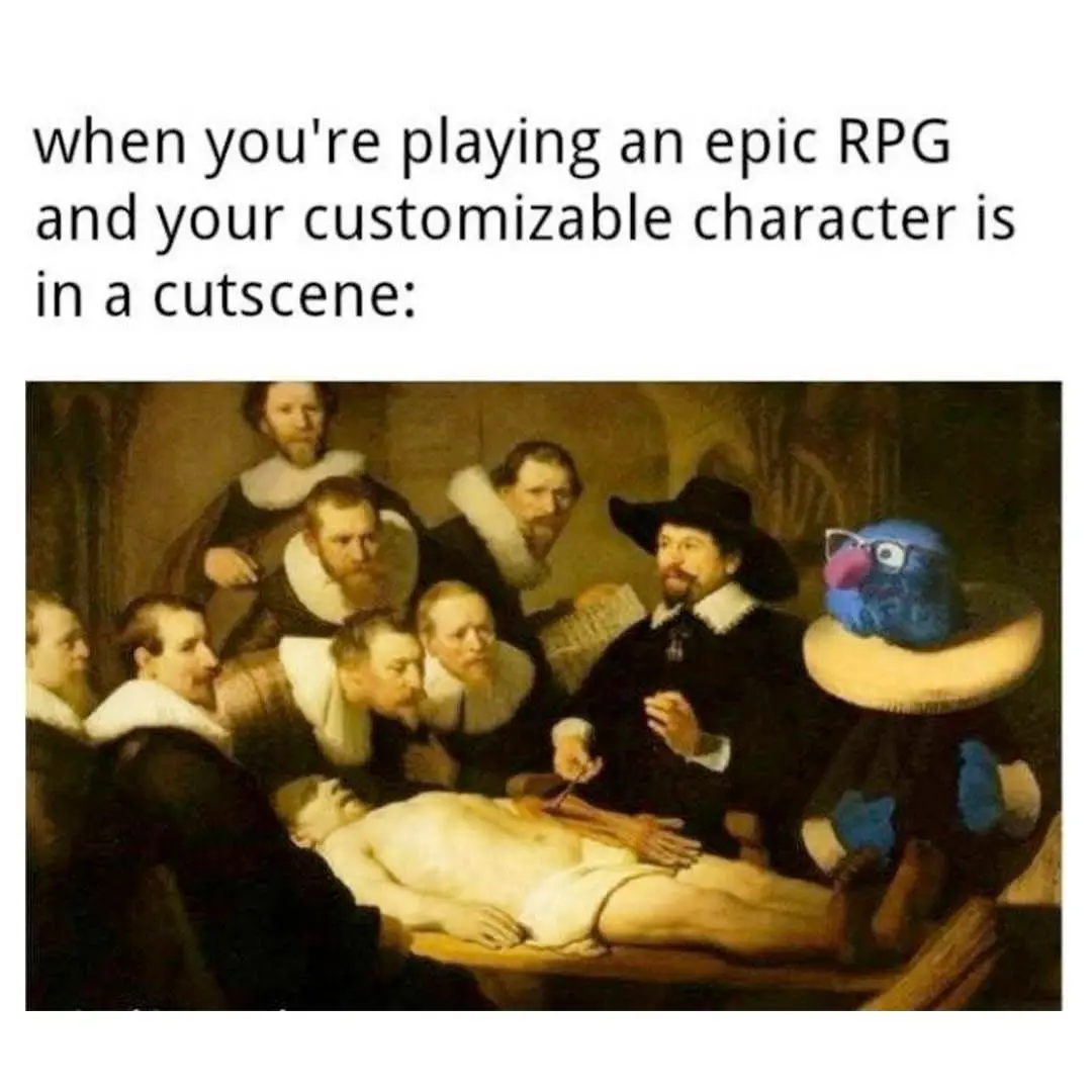 A classical painting depicts a group of men in 17th-century attire gathered around a man lying on a table, one of them…