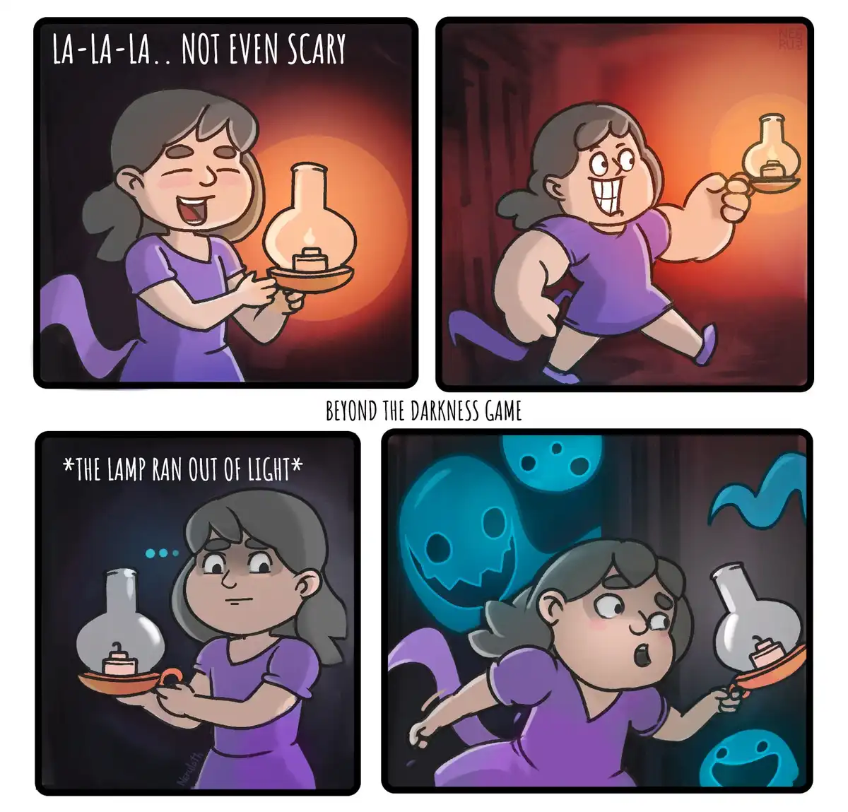 That Moment When the Lights Go Out in a Horror Game