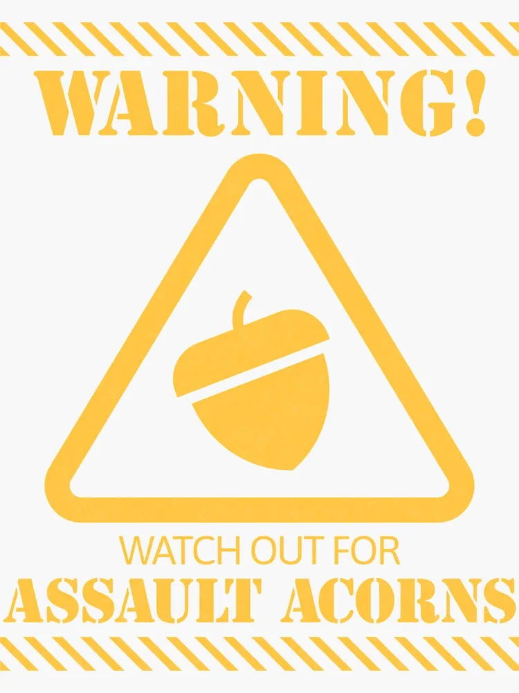 A yellow warning sign with diagonal stripes at the top and bottom, featuring the word 'WARNING!' in bold uppercase letters…