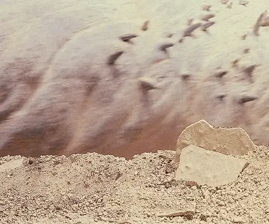 A six-panel sequence from a movie showing a large, monstrous creature with a gaping mouth, initially appearing to be a giant…