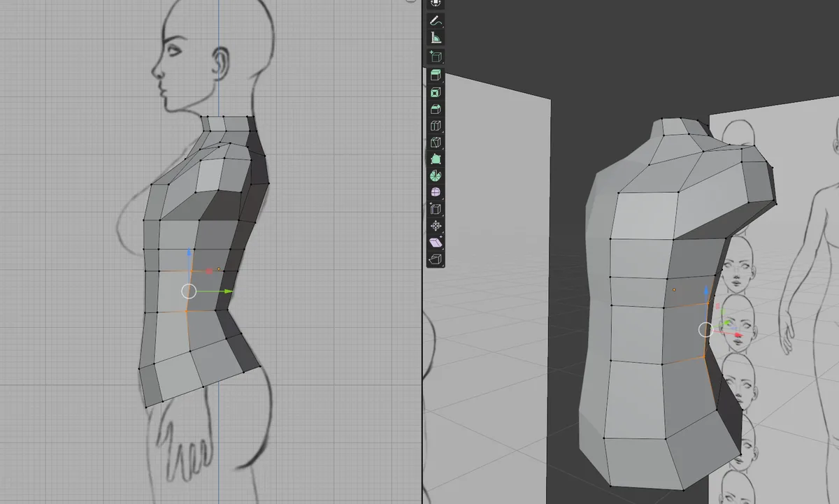 In-progress Blender Character Tutorial for aspiring creators.