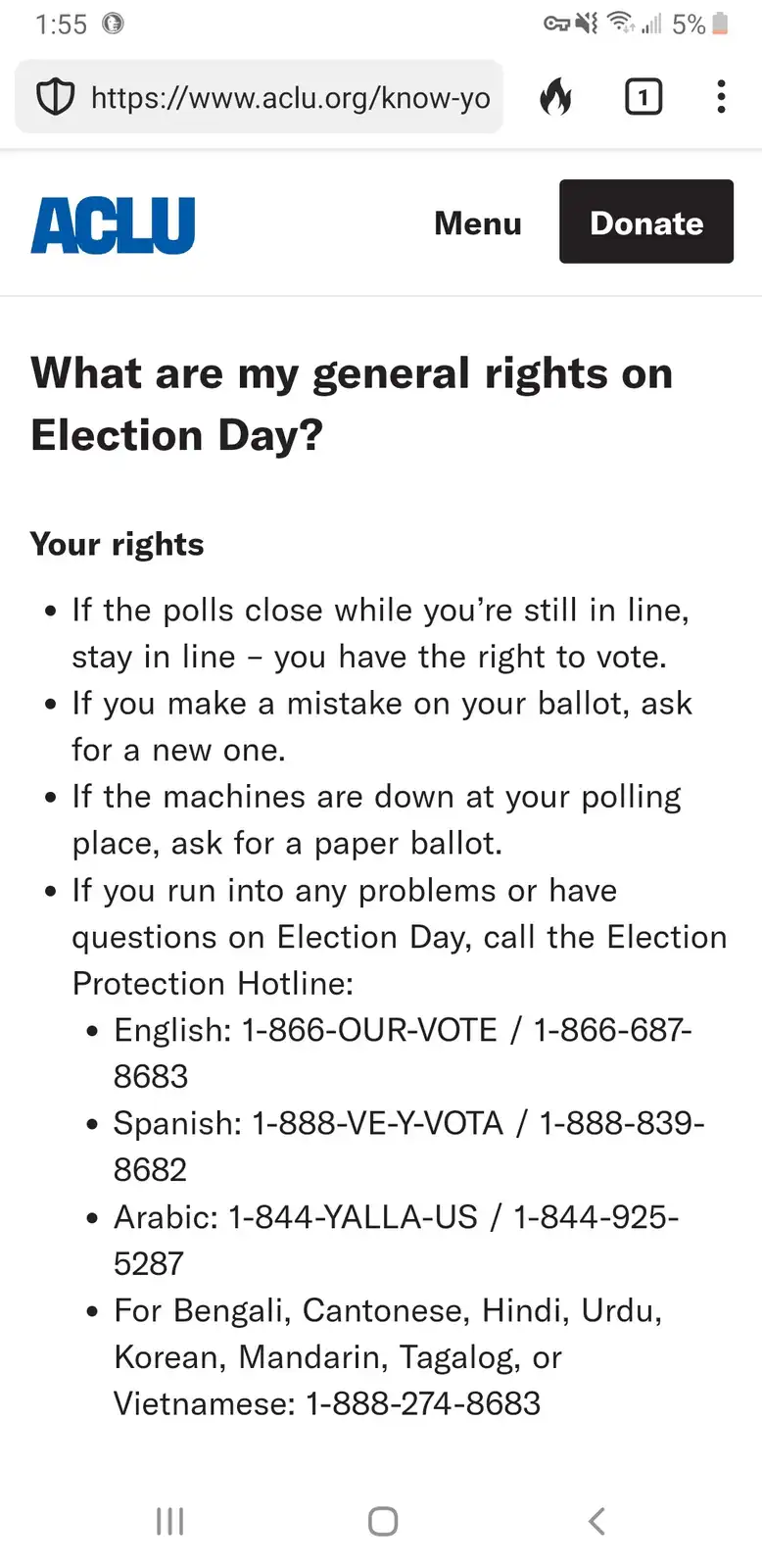 Essential voting information for tomorrow's big day!