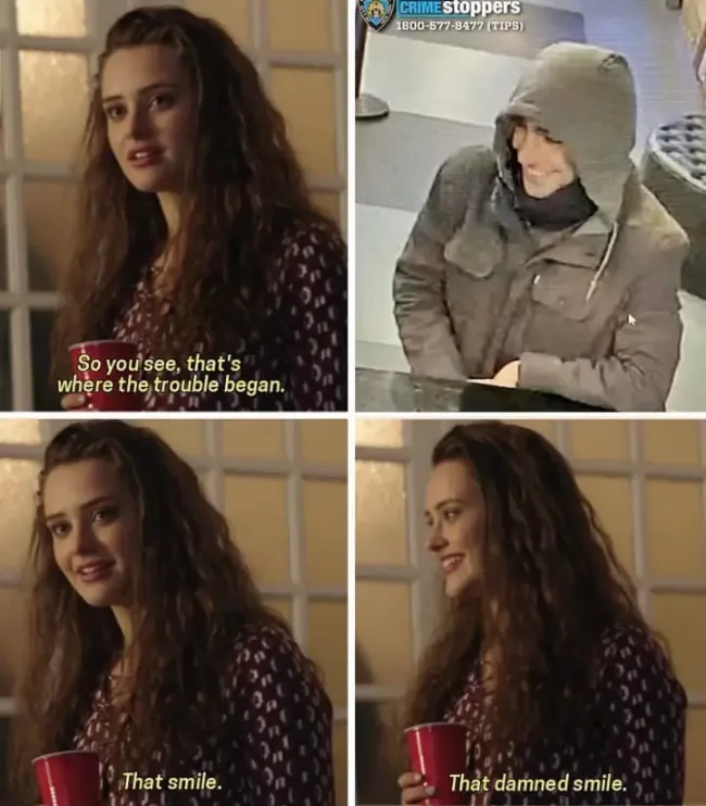 A four-panel meme featuring a woman with long brown hair holding a red cup. In the top-left panel, she says, 'So you see…