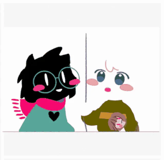 Ralsei and Asriel in Action: A Charming GIF