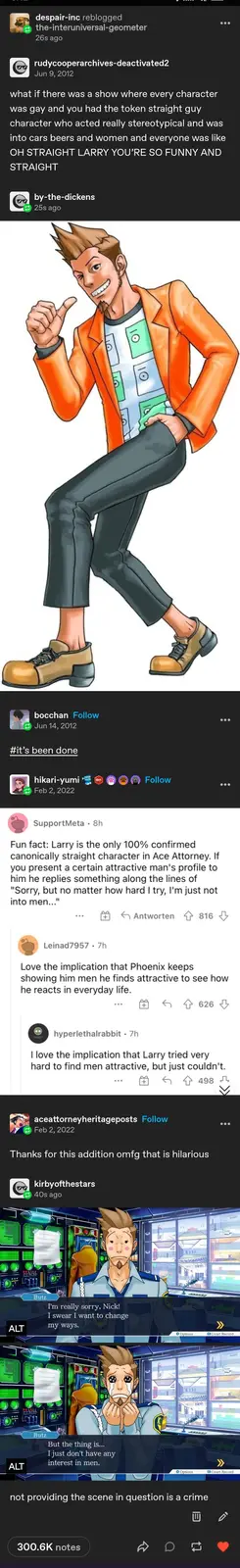 The classic token straight guy character trope