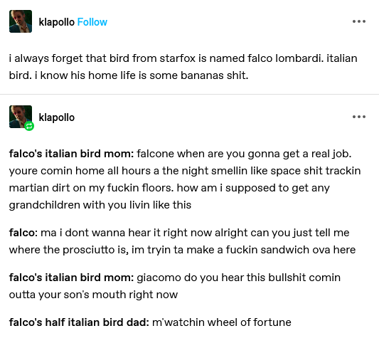 The Iconic Italian Bird from Starfox