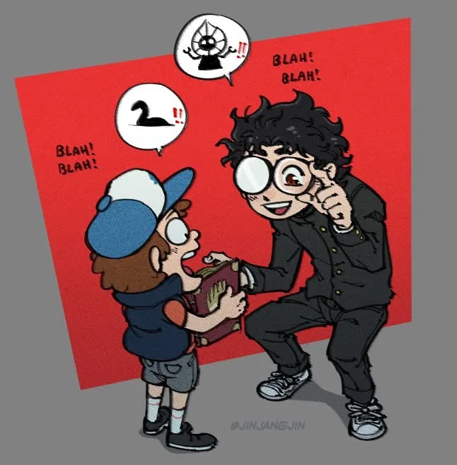 The unexpected crossover we never knew we needed: DanDaDan meets Gravity Falls!