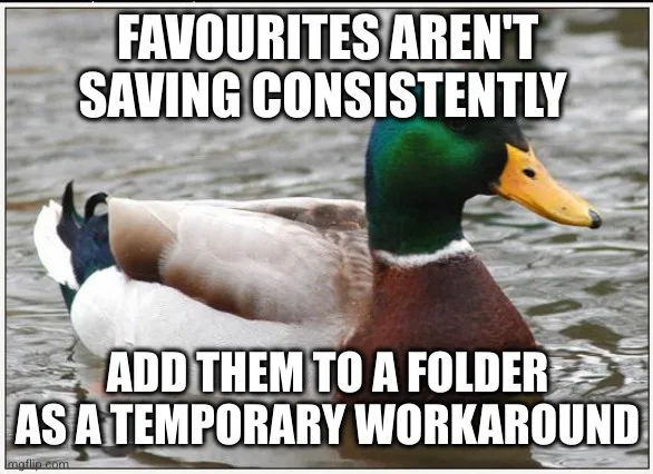 A mallard duck with a green head and yellow beak is floating calmly on water. White bold text is overlaid in two sections…