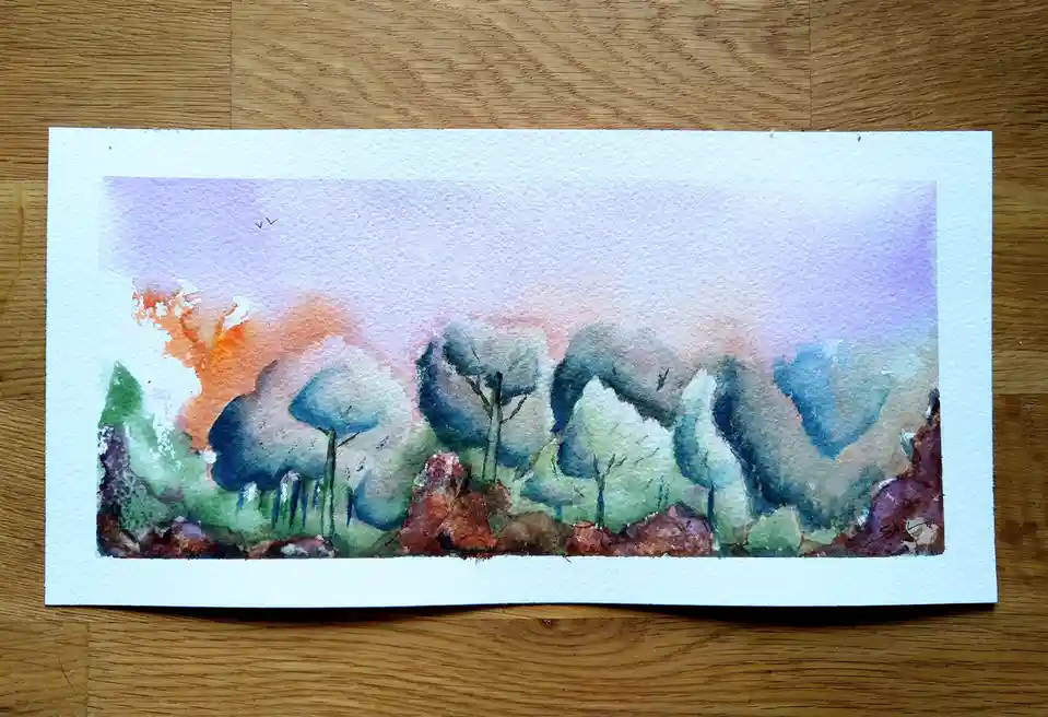 Whimsical Watercolor Trees That Defy Reality
